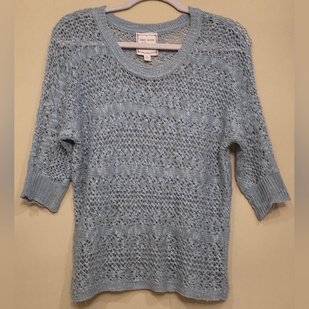 Pink Rose Blue Women's Sweater Blue/Green Size M